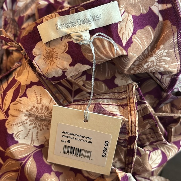 Favorite Daughter The Mirka Dress in Vintage Multi Floral Size 6 - Picture 4 of 7